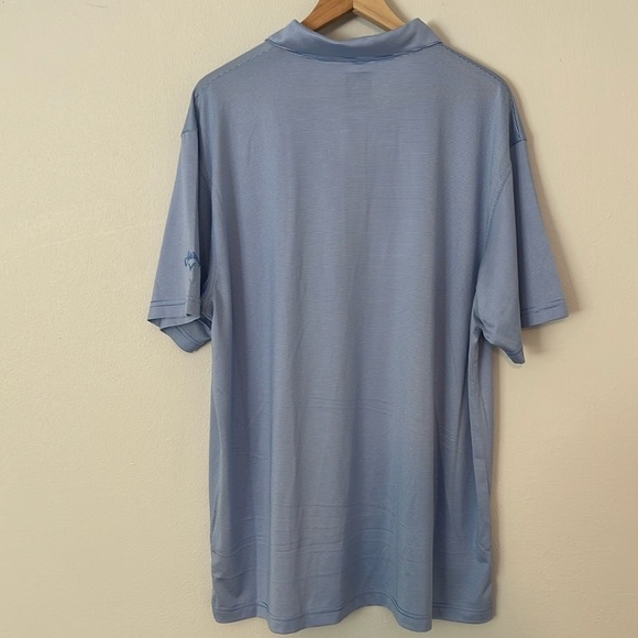 Callaway Blue Striped Golf Polo Shirt with Embroidered Logo XL - Picture 2 of 8